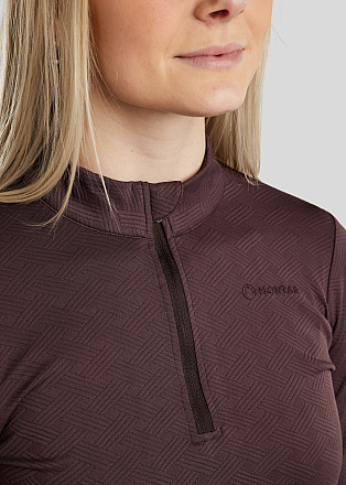 Montar Trainingshirt MoCilia Jacquard Refined Black Peony