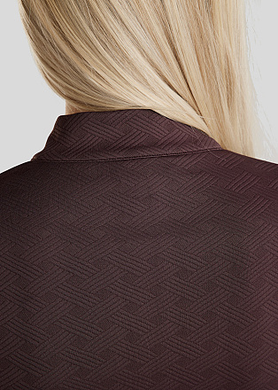 Montar Trainingshirt MoCilia Jacquard Refined Black Peony