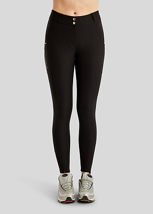 Montar Rijbroek MoLila Champagne Tape en Crystals Zwart