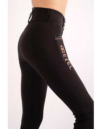 Rebel Rijbroek met Rosegold Full Grip Zwart