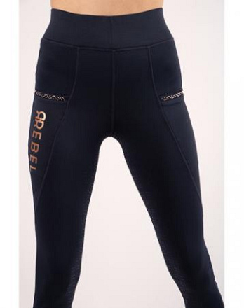 Rebel Rijlegging Pull On met Rosegold Full Grip Navy