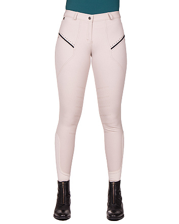 QHP Rijbroek Jace Knie Grip Beige