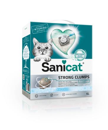 Sanicat kattenbakvulling Strong Clumps 6 ltr