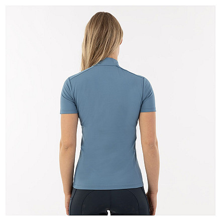 BR Half-Zip Shortsleeve Shirt Estelle Dames Captain's Blue