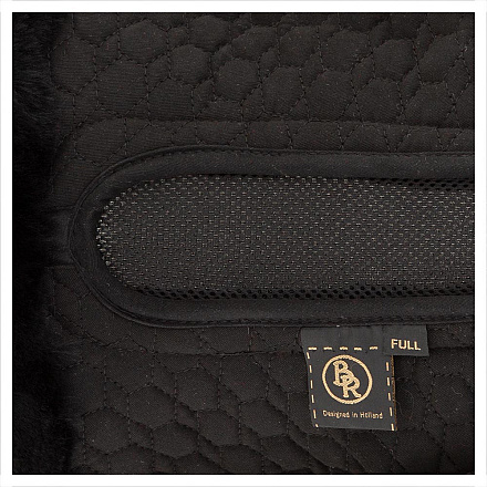 BR Zadelonderlegger Air Mesh Full Zwart/Zwart