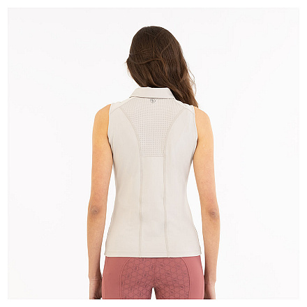 BR Mouwloos Poloshirt Isa Slate Gray