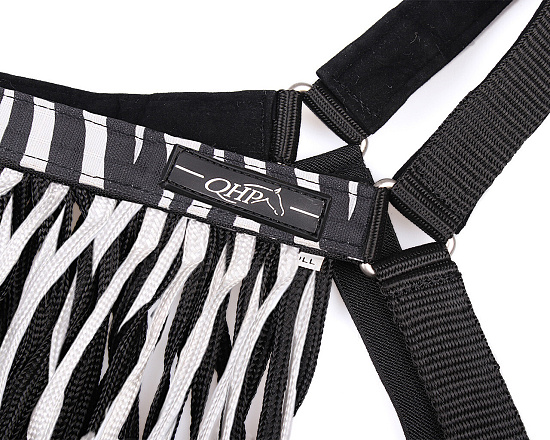 QHP Vliegenfrontriem Extra Zebra