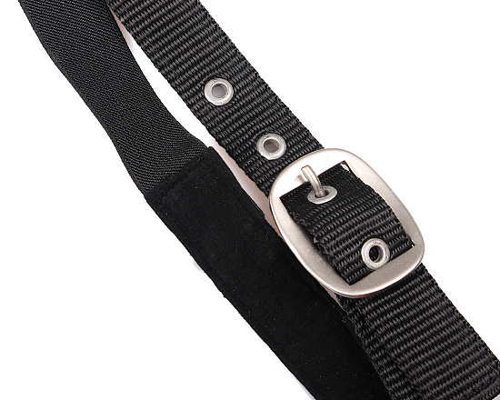 QHP Vliegenfrontriem Extra Zwart