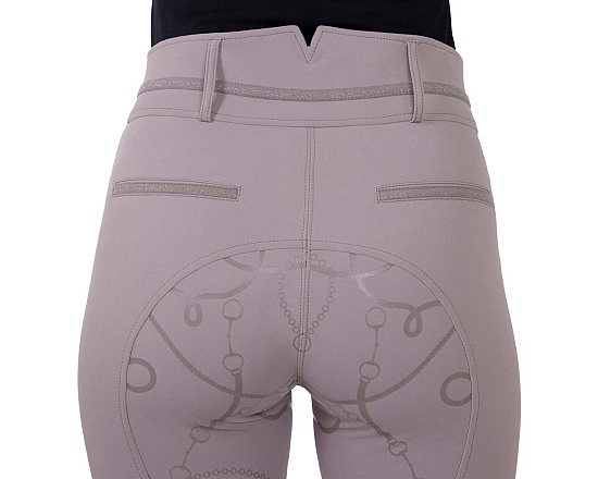 QHP Rijbroek Carrie Full Grip Beige