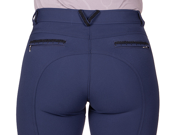 QHP Rijbroek Jace Knie Grip Navy