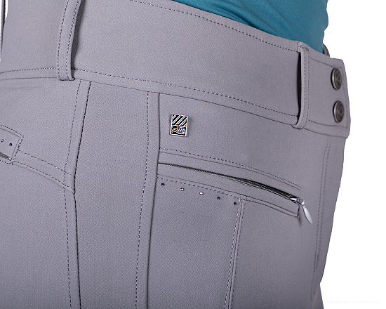 QHP Rijbroek Victoria Full Grip Grijs