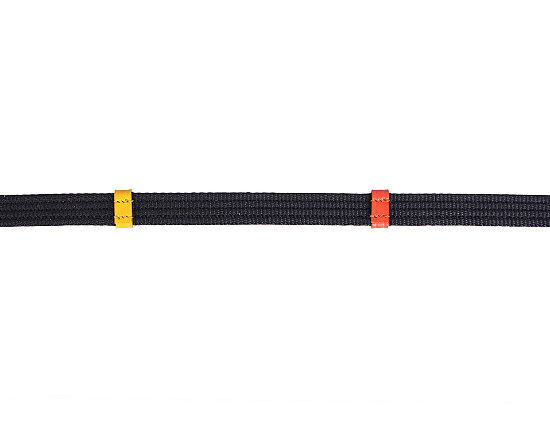 QHP Teugel Gekleurde Stops Zwart