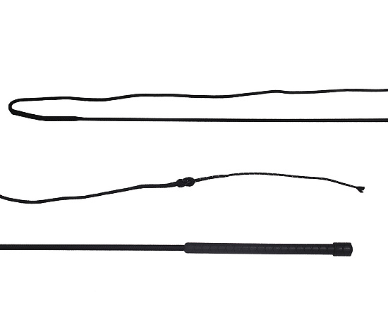 QHP Longeerzweep deelbaar Zwart 1.80 mtr