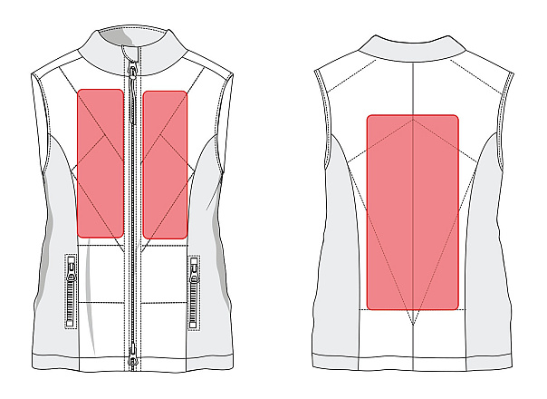 HKM Sports Verwarmde Bodywarmer Slimline Style Zwart 